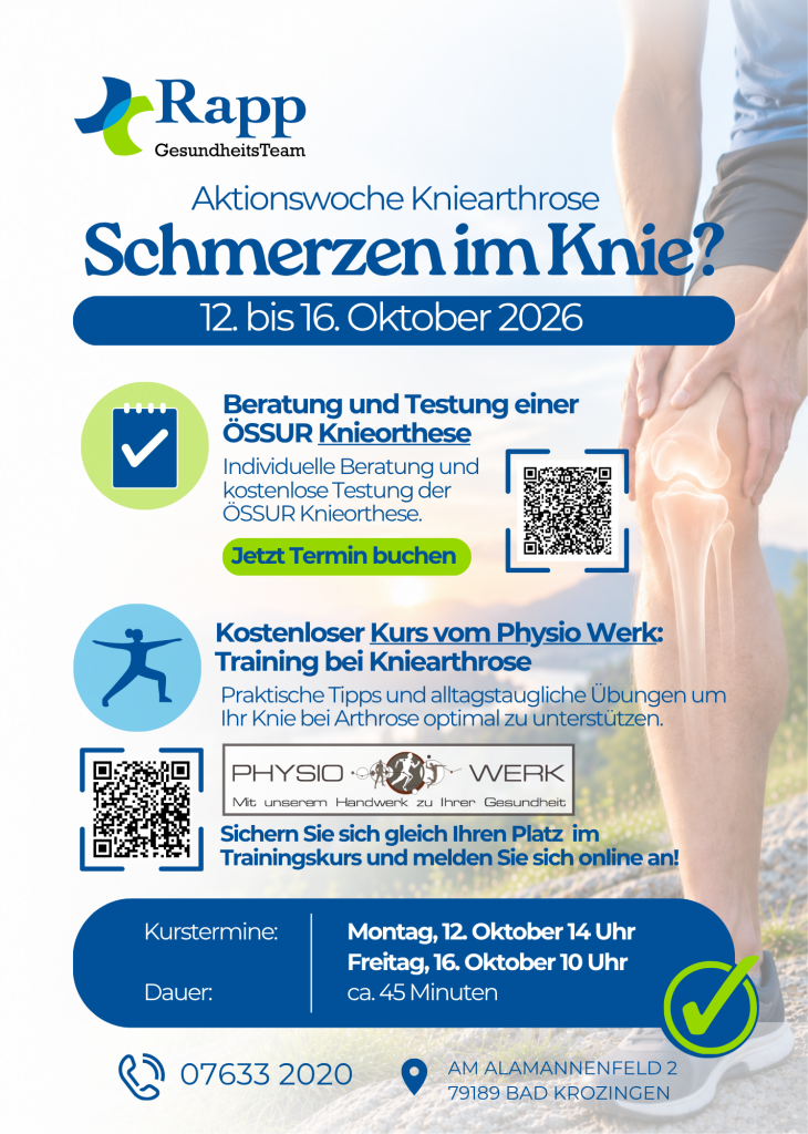 Aktionswoche Kniearthrose Flyer Oktober 2026